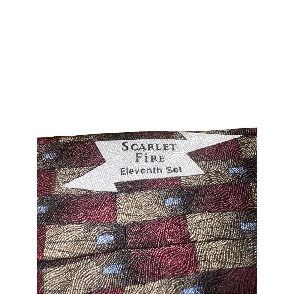 Grateful Dead Scarlet Fire 11th Set Silk Necktie